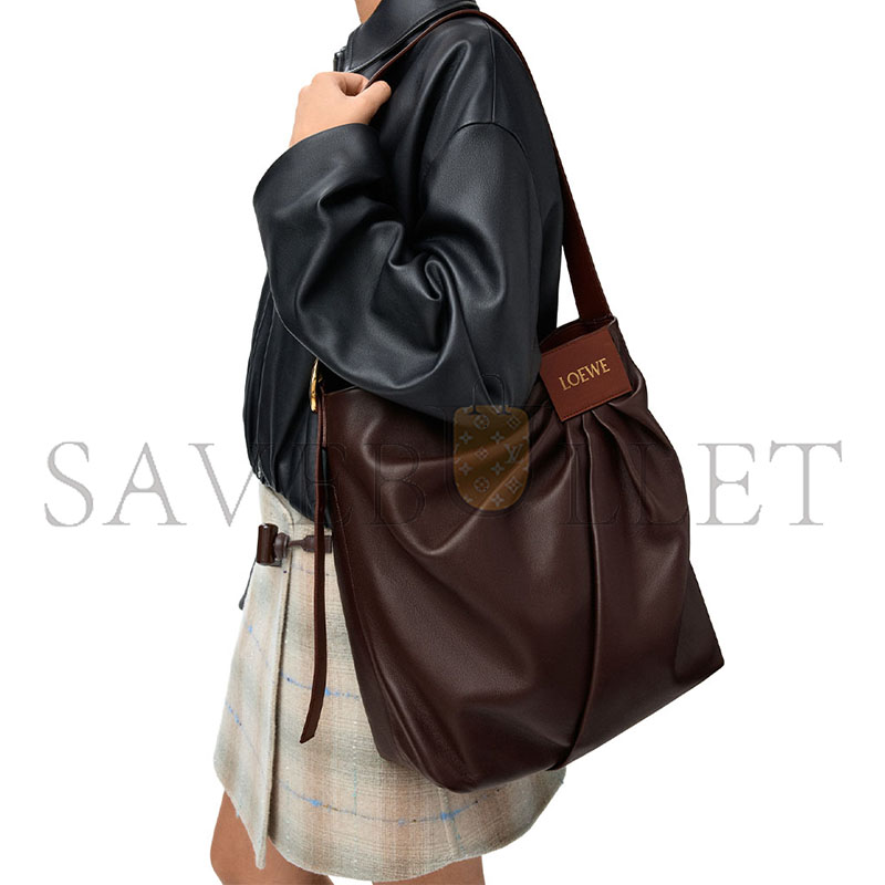 LOEWE DRAPED TOTE IN MELLOW NAPPA LAMBSKIN ADHBDPTX01-0018 (30*29*13cm)